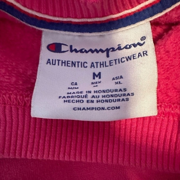 Champion Sweatshirt Women’s Medium Pink Pullover - Picture 3 of 8